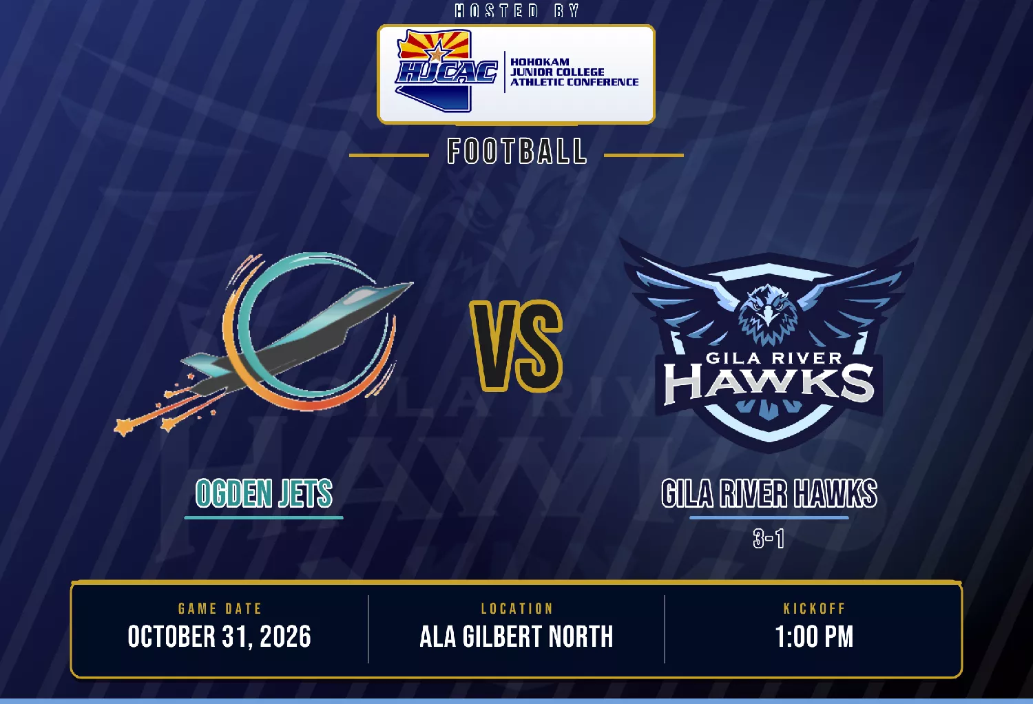 Ogden Jets @ Gila River Hawks