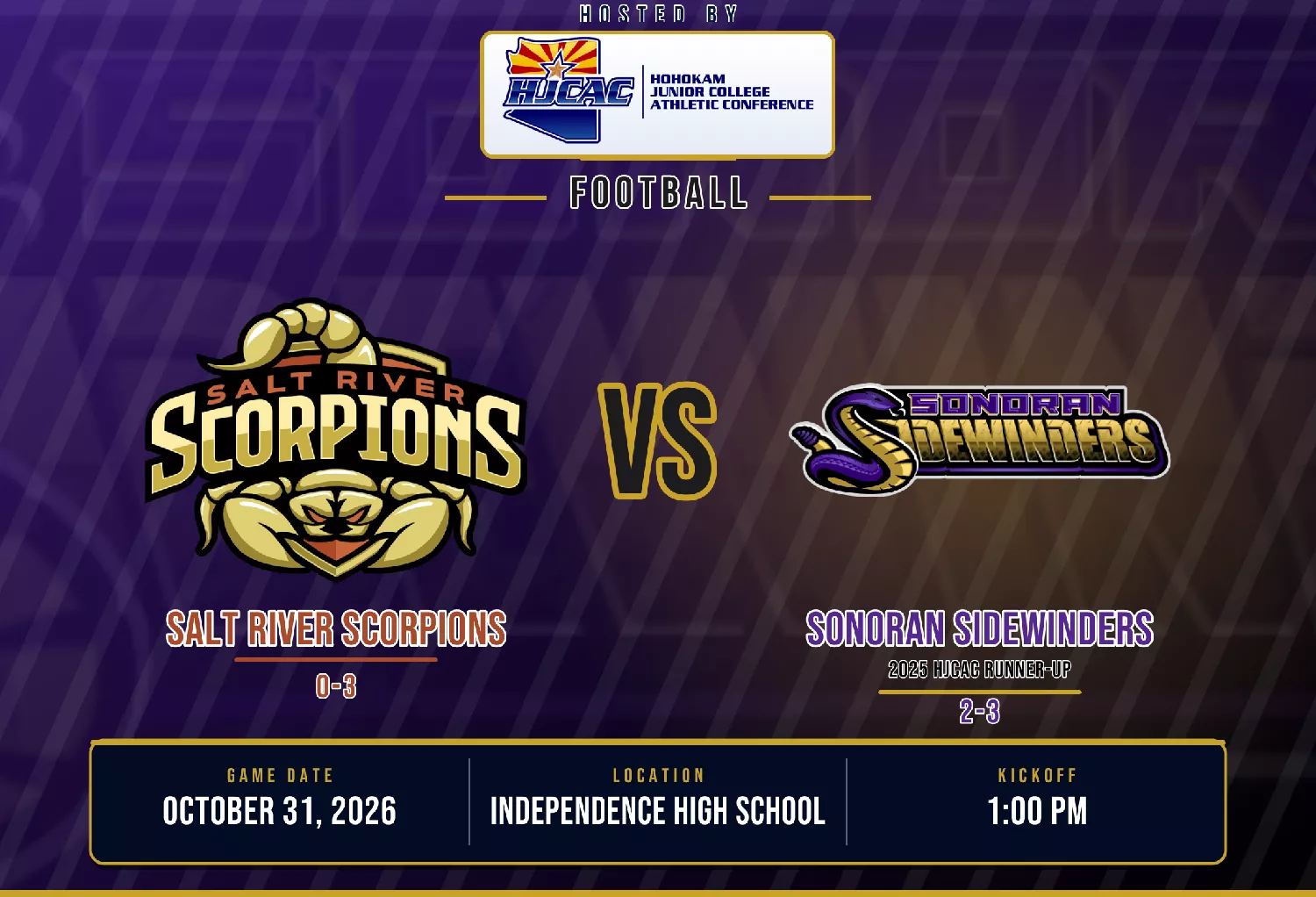 Salt River Scorpions @ Sonoran Sidewinders