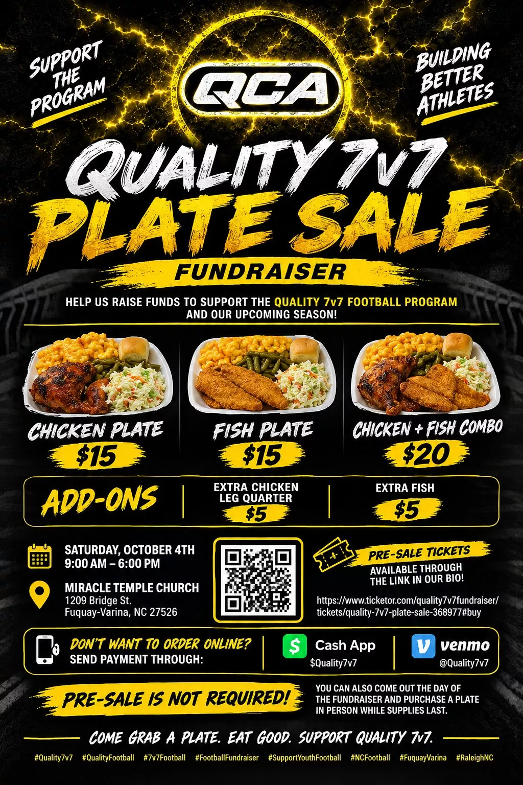 Quality 7v7 Plate Sale