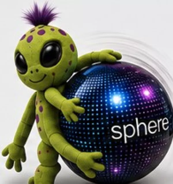 Rolling Alien Sphere