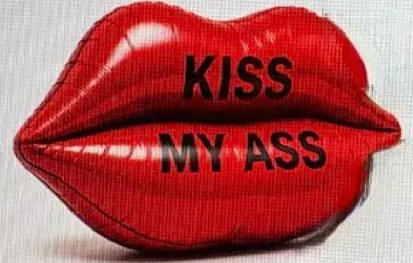 KISS MY ASS Inflatable Lips Cushion