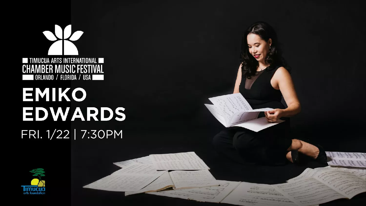 Get information & buy tickets toInternational Chamber Music Festival: Emiko Edwards January 22, 2027 at 7:30 pm EST on Jan 22, 19:30 @Orlando White House