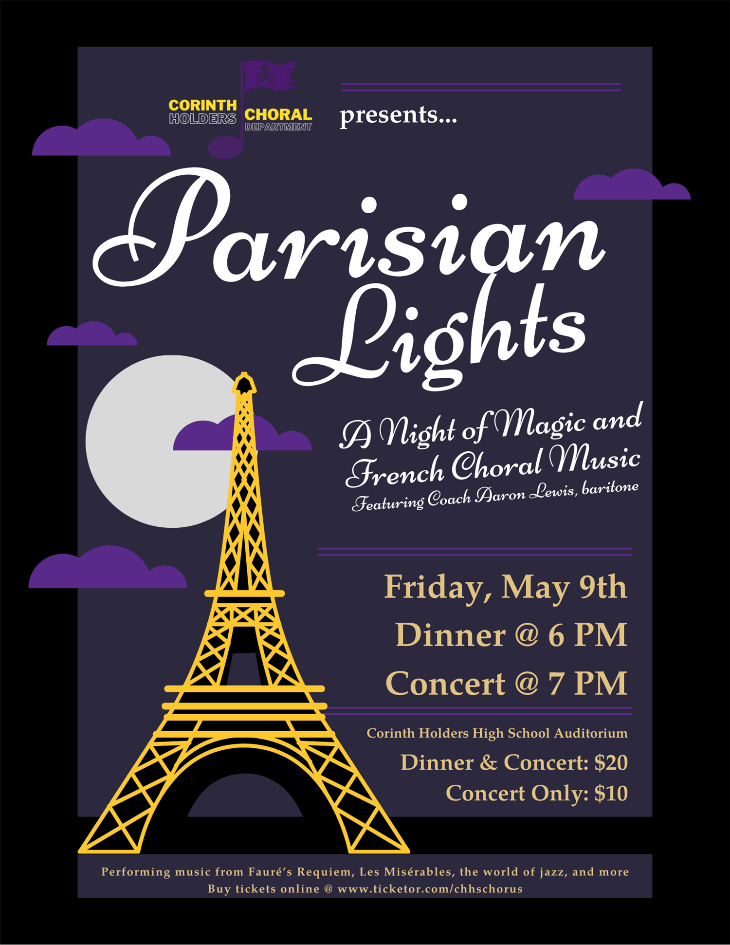 Parisian Lights A Night of Music Inspired by France flyer
