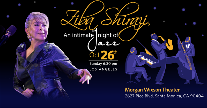 Get Information and buy tickets to AN INTIMATE NIGHT OF JAZZ WITH ZIBA SHIRAZI  on www.zibashirazi.com