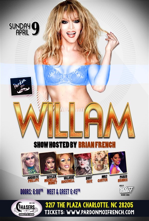 Get Information and buy tickets to Willam Belli in Charlotte Willam Belli & Cast LIVE! on Pardon Moi French