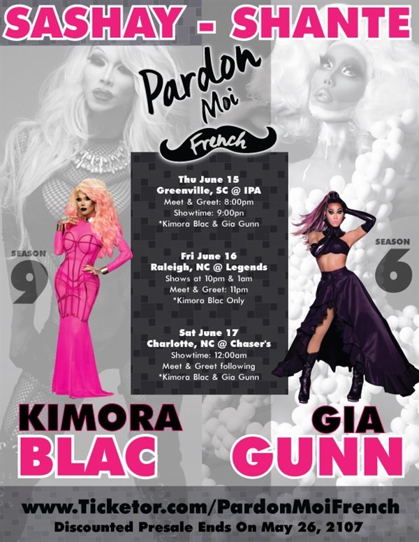 Get Information and buy tickets to Kimora & Gia in Greenville Kimora Blac & Gia Gunn Live on Pardon Moi French