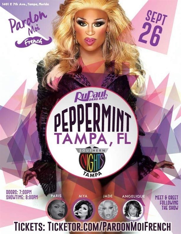 Get Information and buy tickets to Peppermint in Tampa Peppermint & Cast Live on Pardon Moi French