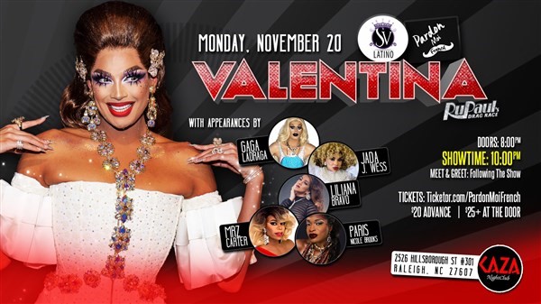 Get Information and buy tickets to Valentina in Raleigh Valentina with special guests on Pardon Moi French