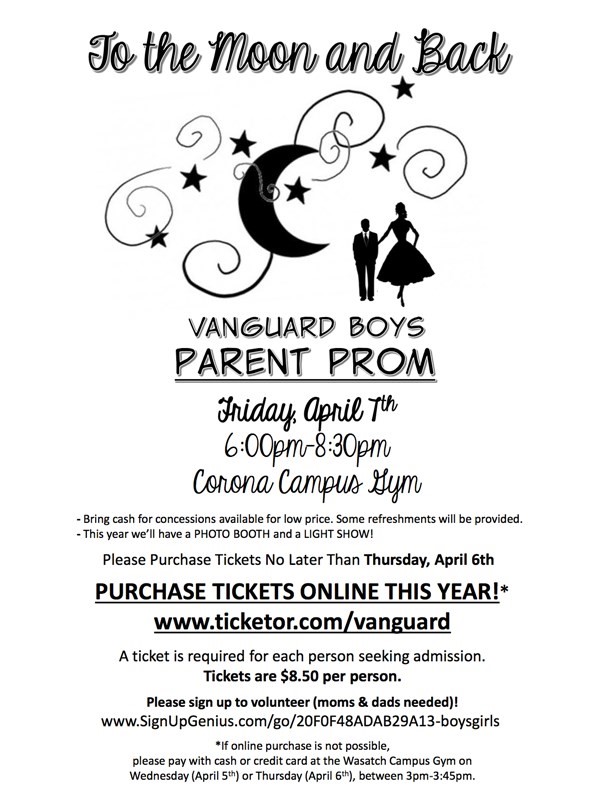 Get Information and buy tickets to K-6 Vanguard Boys