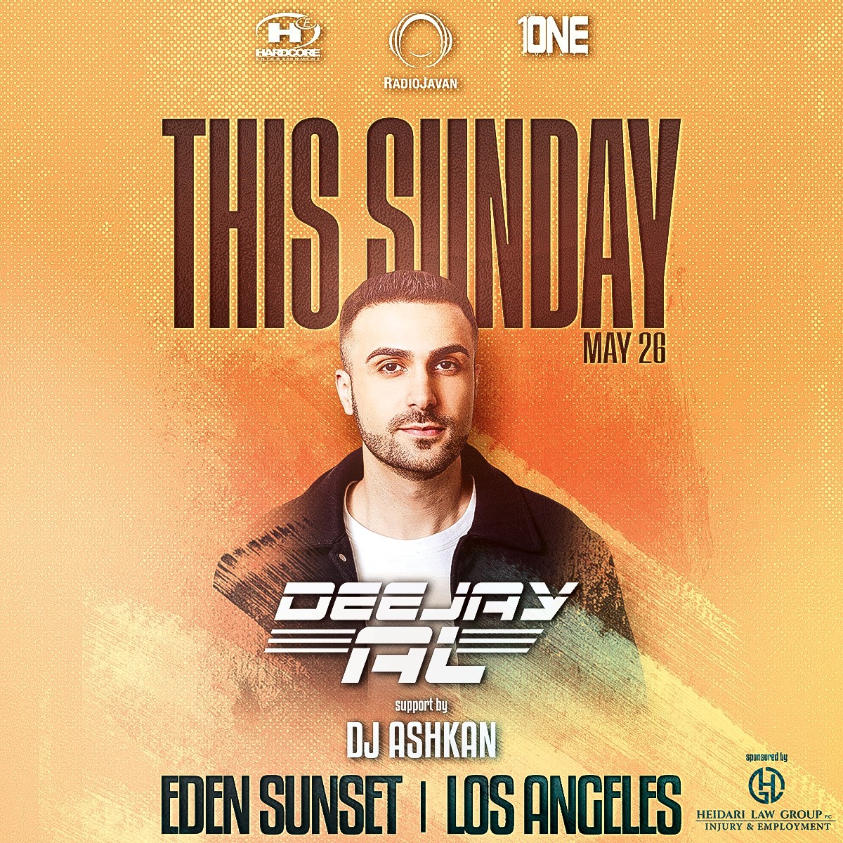 Memorial Day Wknd Party in Los Angeles feat DEEJAY AL Sunday, May 26 2024 @ Eden Sunset on May 26, 22:00@EDEN SUNSET - Buy tickets and Get information on HARDCORE & PLUS ONE tixhollywood.com