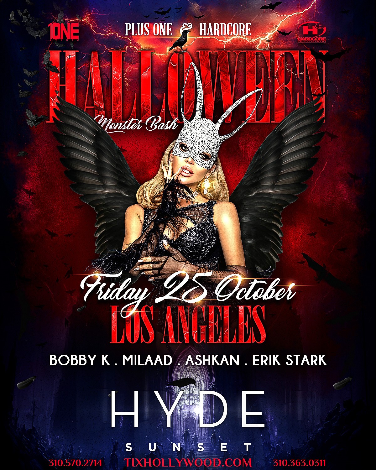 Get information & buy tickets to Halloween Monster Bash @ HYDE Sunset Saturday, October 26, 2024 on Oct 26, 22:00 @Hyde Sunset | HARDCORE & PLUS ONE