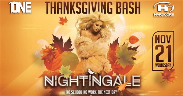 Get Information and buy tickets to TONIGHT 11/21 @ NIGHTINGALE Nightclub (MORE TICKETS AVAILABLE AT THE DOOR) on HARDCORE & PLUS ONE
