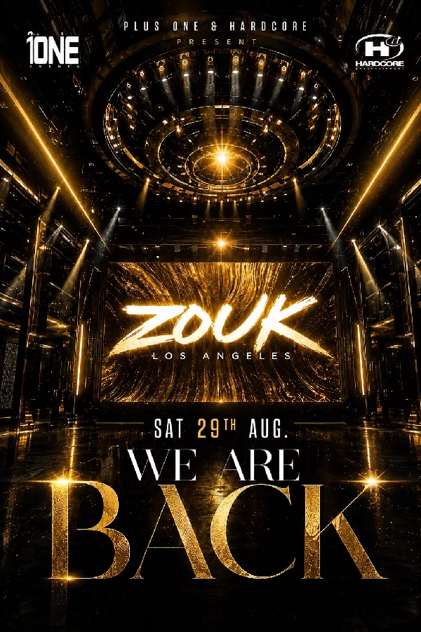 Saturday, Aug 29th @ ZOUK Nightlcub