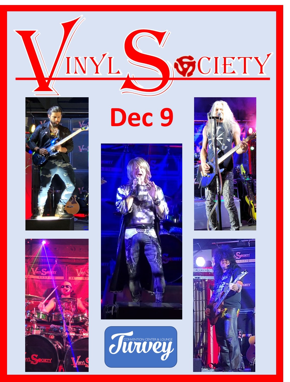 Friday Night Live Vinyl Society on Dec 09, 20:00@Turvey Convention Centre and Lounge - Buy tickets and Get information on Turvey Convention Center 