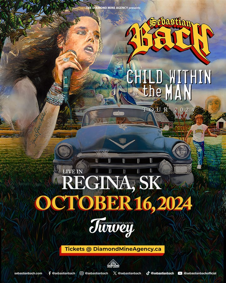 Get Information and buy tickets to Sabastian Bach "Child Within The Man" Tour  on Turvey Convention Center