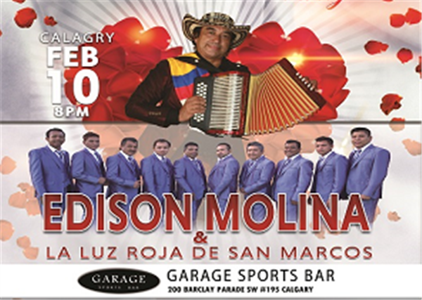 Get Information and buy tickets to EDINSON MOLINA Y LA LUZ ROJA DE SAN MARCOS  on www.jokerentertainment.ca