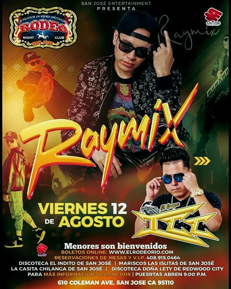 Raymix y ICC,Club Rodeo de San Jose  on ago. 12, 21:00@Club Rodeo - Buy tickets and Get information on elrodeorio.com sanjoseentertainment