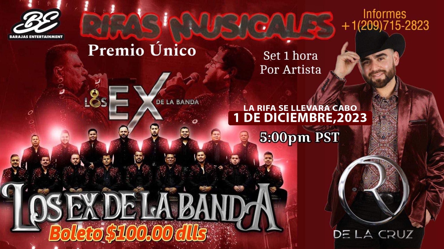 Participa y Ganate 2 horas de Banda Los Ex de La Banda y El Compa 