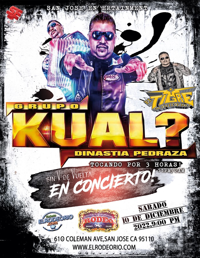 Get Information and buy tickets to Grupo Kual en concierto!  on elrodeorio.com