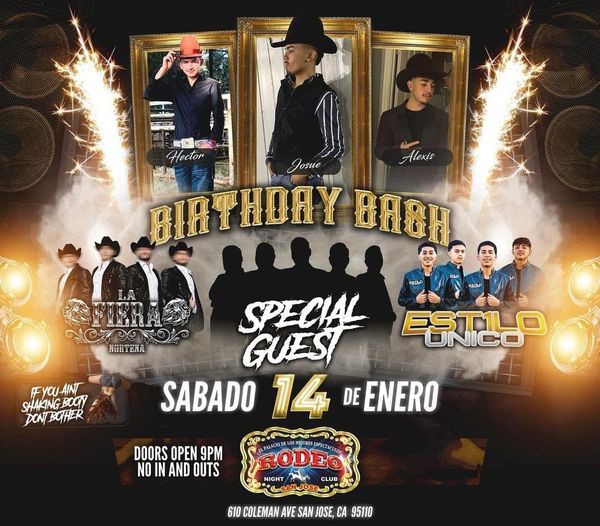 Get Information and buy tickets to Birthday Bash  on elrodeorio.com