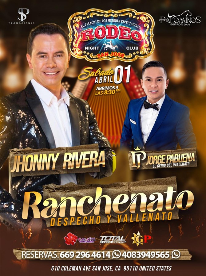 Get Information and buy tickets to Jhonnny Rivera y Jorge Pabuena  on elrodeorio.com