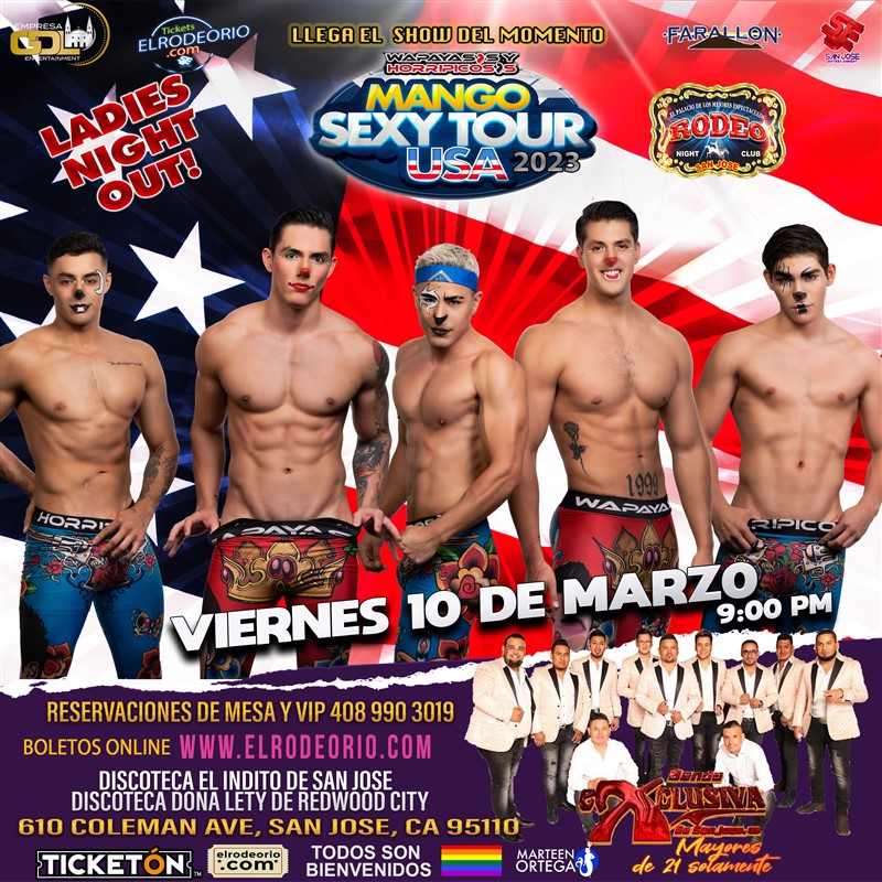 Get Information and buy tickets to Wapayasos y Horripicosos Mango Sexy Tour USA 20123 on elrodeorio.com