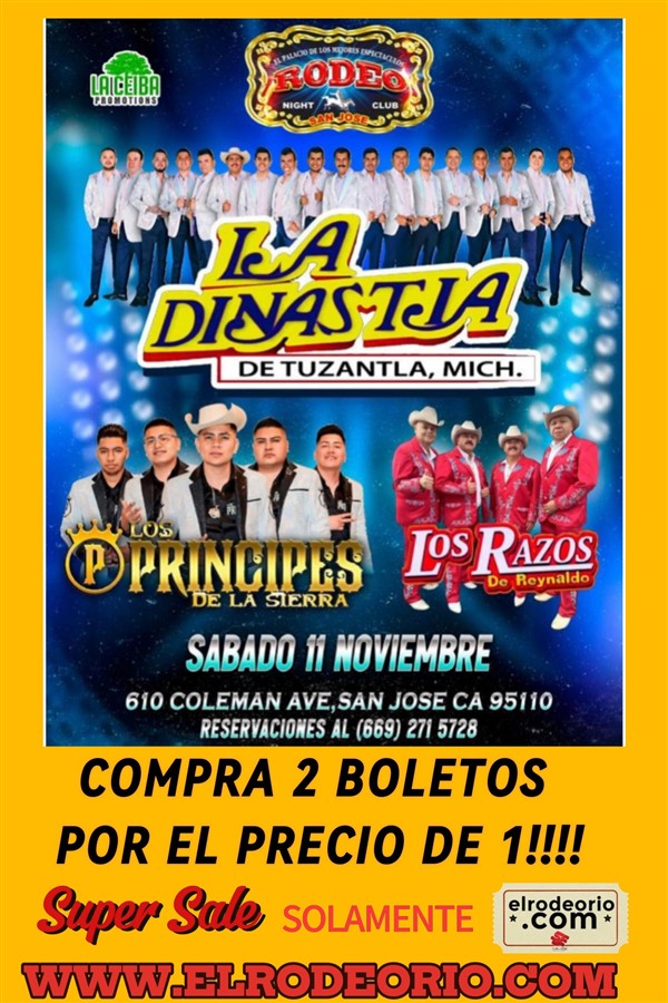 Get Information and buy tickets to La Dinastia de Tuzantla,Los Razos y Los Principes de la Sierra  on elrodeorio.com