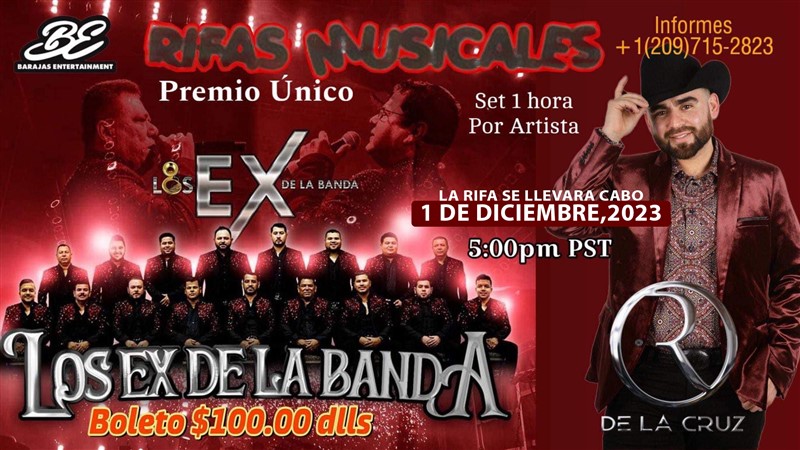 Obtener información y comprar entradas para Participa y Ganate 2 horas de Banda Los Ex de La Banda y El Compa "R" de La Cruz en elrodeorio.com.