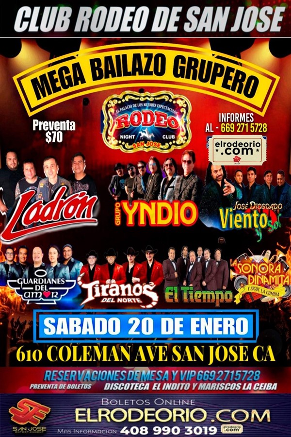Get Information and buy tickets to Mega Bailazo Grupero 2024  on elrodeorio.com