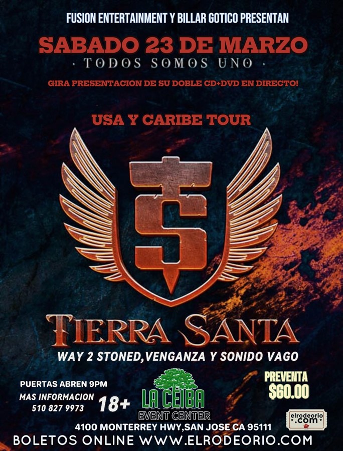 Get Information and buy tickets to TIERRA SANTA USA & CARIBE TOUR on elrodeorio.com