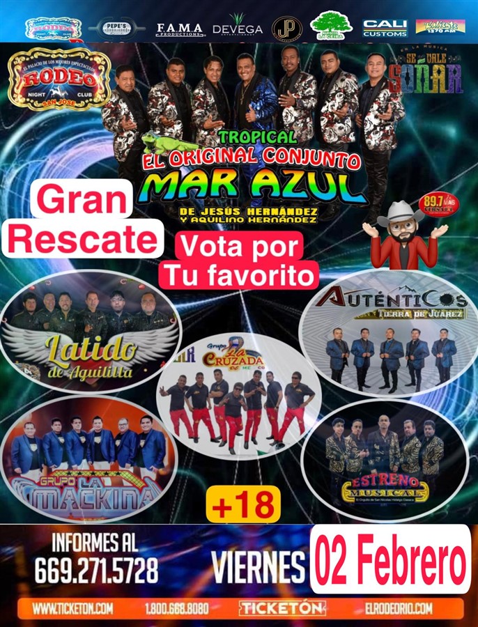 Get Information and buy tickets to GRAN RESCATE! TROPICAL MAR AZUL on elrodeorio.com