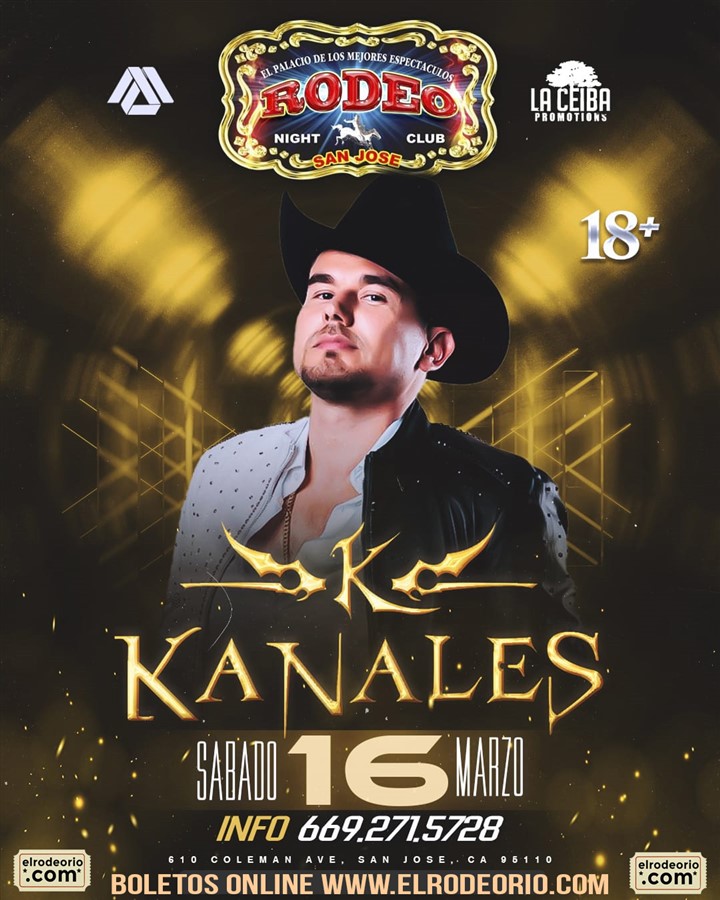 Obtener información y comprar entradas para Kanales,Sabado 16 de Marzo,Club Rodeo  en elrodeorio.com.