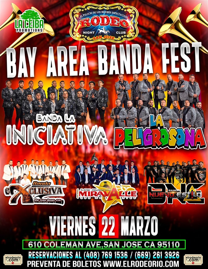 Obtener información y comprar entradas para Bay Area Banda Fest  en elrodeorio.com.