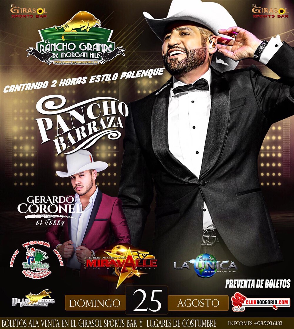 Pancho Barraza en concierto estilo Palenque Information