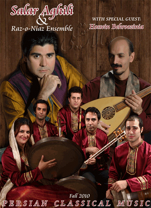 Get Information and buy tickets to Salar Aghili and Raz-o-Niaz Ensemble in Concert کنسرت سالار عقیلی و گروه راز و نیاز on Melli Ticket