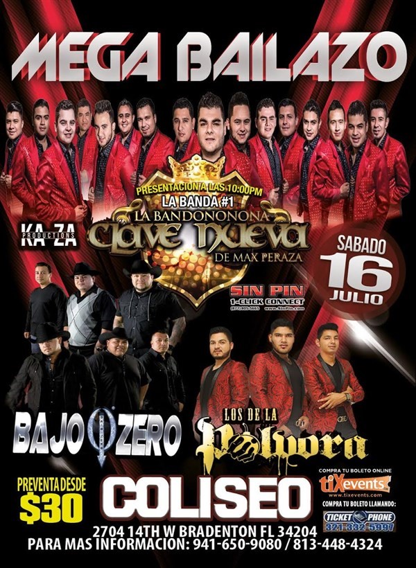Get Information and buy tickets to COLISEO • La Bandononona Clave Nueva • Bajo Zero & Los de la Polvora on tixevents.com