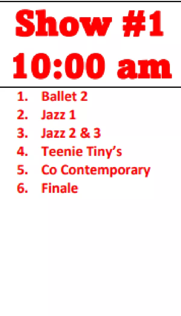 Get Information and buy tickets to MDC Holiday Showcase Show #1 @ 10:00am on Momentum Dance Company