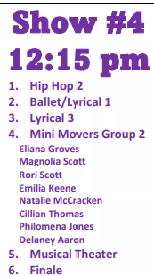 Get Information and buy tickets to MDC Holiday Showcase Show #4 @ 12:15pm on Momentum Dance Company