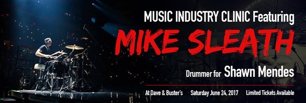 Get Information and buy tickets to Music Ind. Clinic feat. MIKE SLEATH (Shawn Mendes