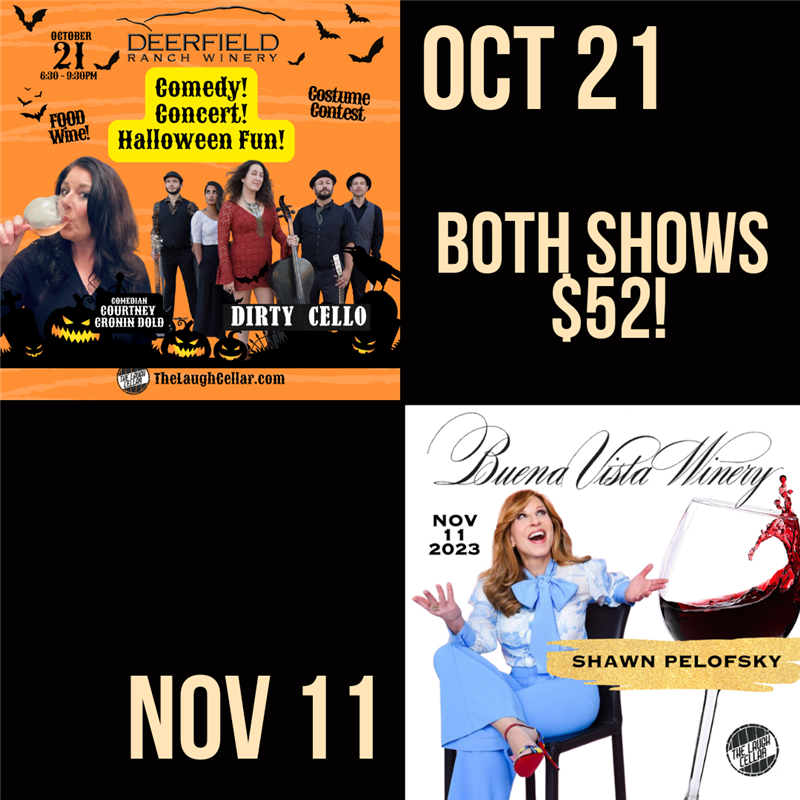 Get Information and buy tickets to LIMITED TIME OFFER!!! GET BOTH SHOWS - $52 Oct 21 Courtney Cronin Dold  /  Nov 11 Shawn Pelofsky on The Laugh Cellar