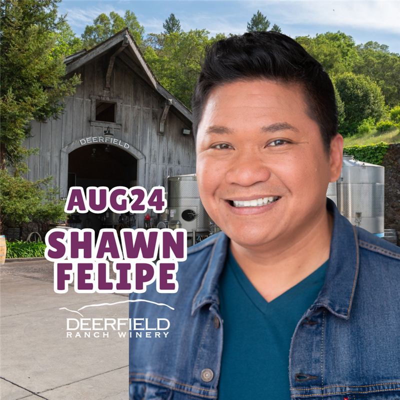 Get Information and buy tickets to Comedian Shawn Felipe - Deerfield Ranch Winery $35 General Admission on The Laugh Cellar