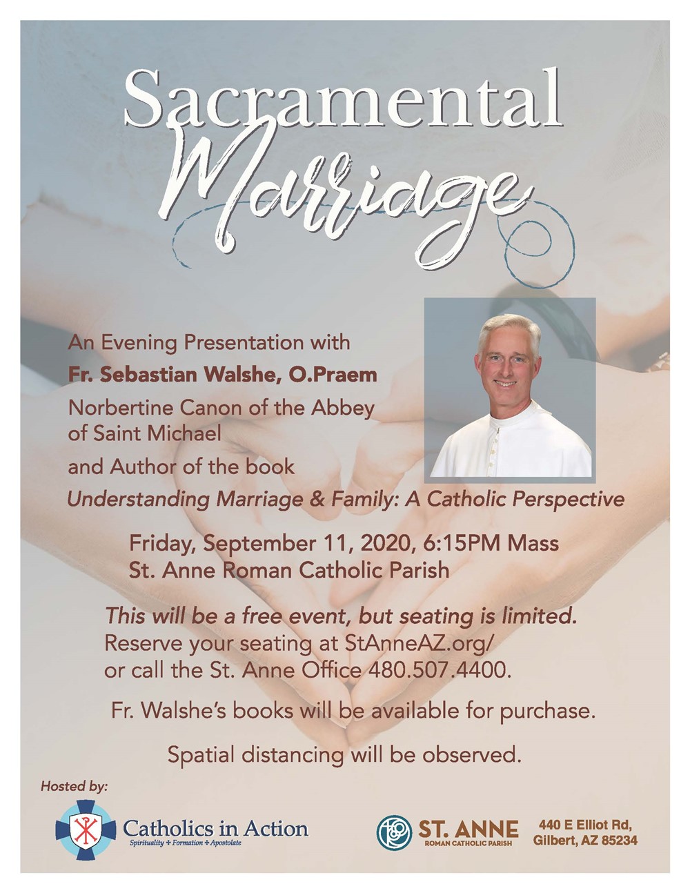 Friday 6 15 P M Mass And Marriage Talk By Fr Sebastian September 11 Face Masks Required Information