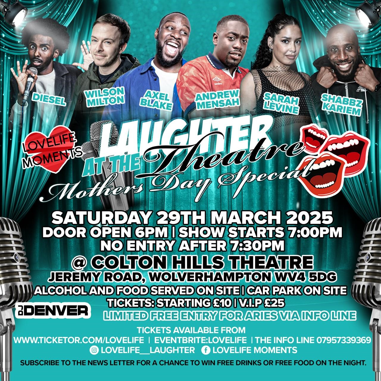 Get information & buy tickets to Lovelife Laughter LAUGHTER AT THE THEATRE on Mar 29, 18:00 @Colton hills Theatre | LoveLife Moments