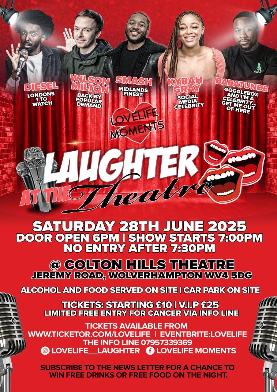 Get information & buy tickets to Lovelife Laughter LAUGHTER AT THE THEATRE on Jun 28, 18:00 @Colton hills Theatre | LoveLife Moments