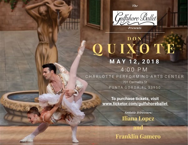 Obtener información y comprar entradas para 2018 Spring Performance "Don Quixote" en Gulfshore Ballet.