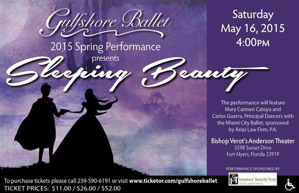 Obtenez des informations et achetez des billets pour 2015 Spring Performance "Sleeping Beauty" sur Gulfshore Ballet