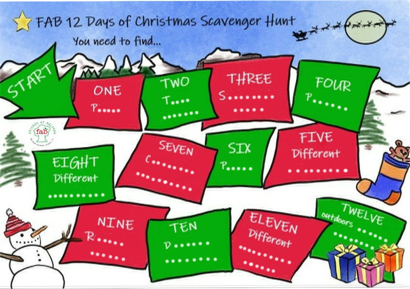 Get Information and buy tickets to OUTDOOR 12 Days of Christmas Scavenger Hunt - with email link to clues and tick sheet on Friends At Balfour