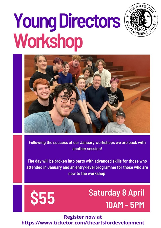 Obtenez des informations et achetez des billets pour Young Directors Workshop  sur The Arts for Development