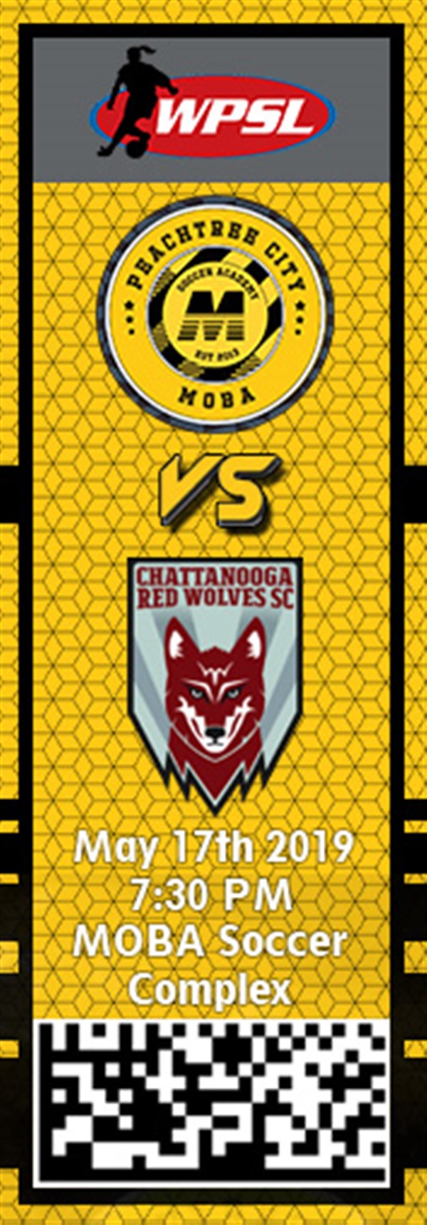Get Information and buy tickets to PTC MOBA vs. Chattanooga Red Wolves WPSL on MOBA Soccer Academy