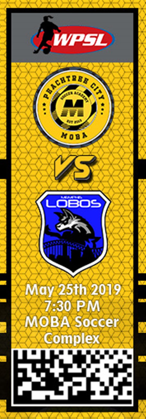 Get Information and buy tickets to PTC MOBA vs. Memphis Lobos WPSL on MOBA Soccer Academy